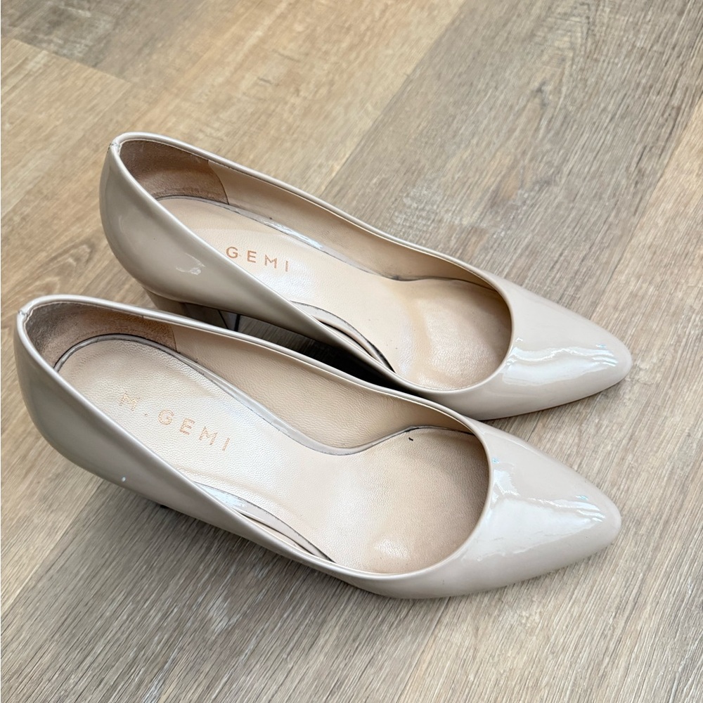M. Gemi The Lustro 90MM, Nude Patent, Size 39.5